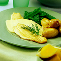 Pan-Fried Fish with Lemon Hollandaise Sauce
